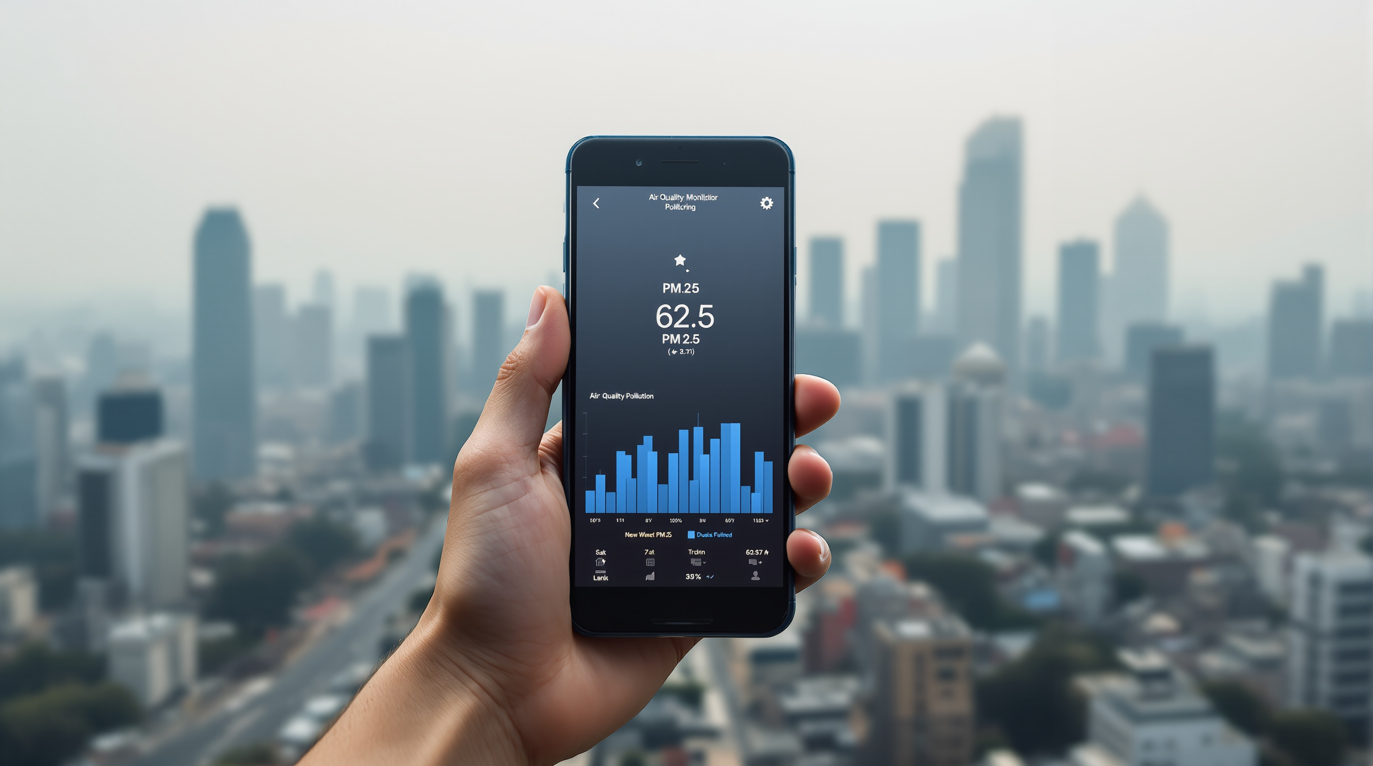 Air quality monitoring app in India