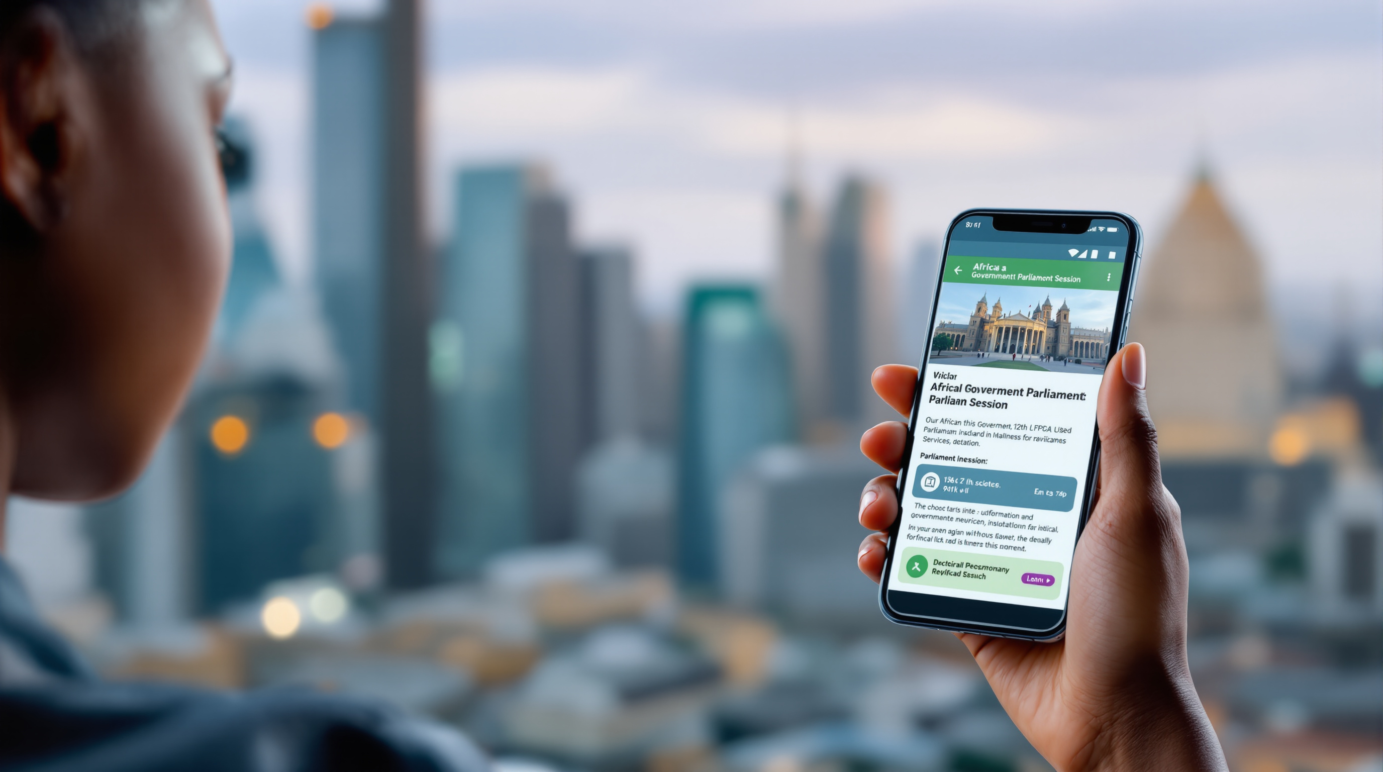Civic engagement app in Rwanda